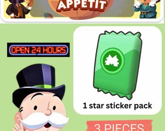 1 STAR STICKER Mono Go