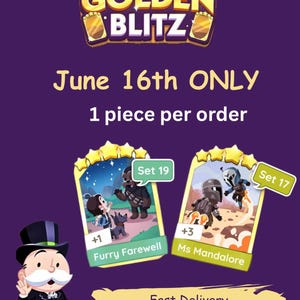Golden Blitz 5star Aufkleber (1 Stück pro Bestellung)