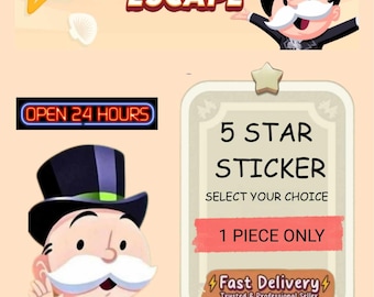 5 Star Sticker Mono Go