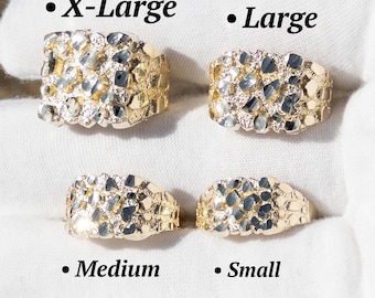 10k solid gold character ring