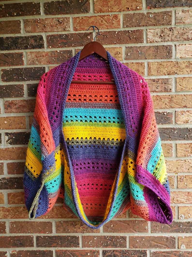 Cocoon Sweater Crisscross Blanket Sweater Crochet Shrug Etsy