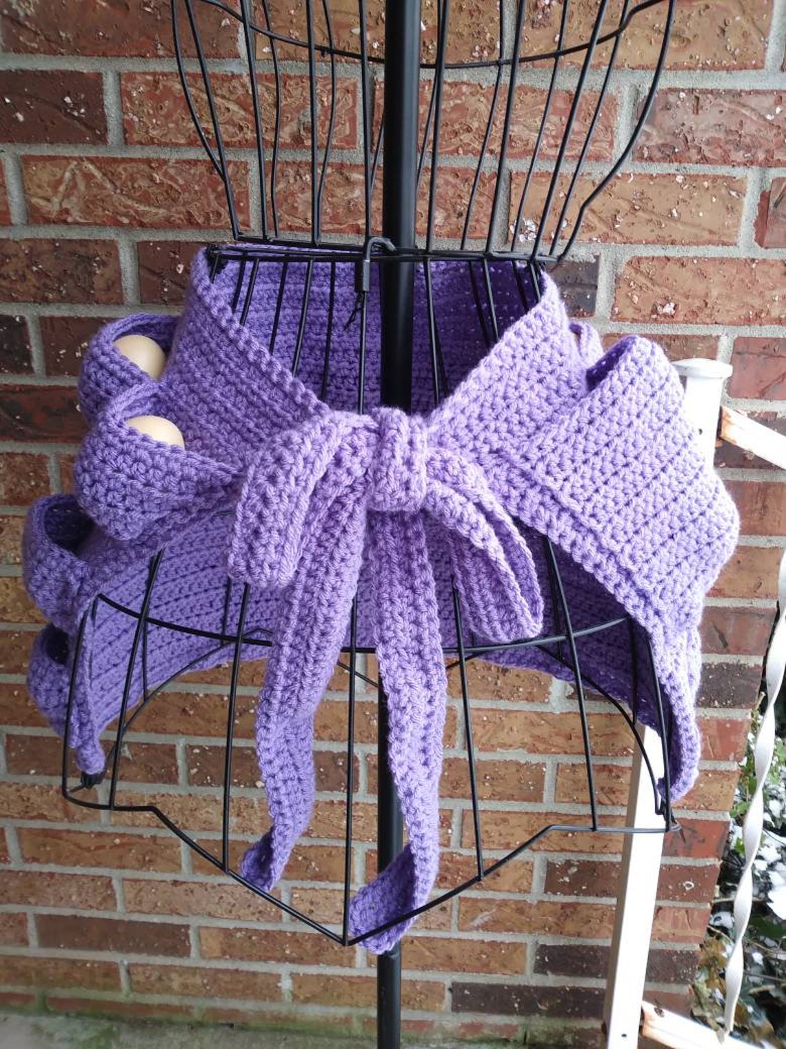 Egg Apron Crochet Egg Collecting Apron Egg Pockets Apon | Etsy