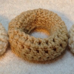 crochet sock bun in three sizes and many color options