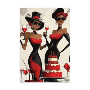 Cartão postal de celebração da moda chique – Cartão de felicitações elegante e estiloso