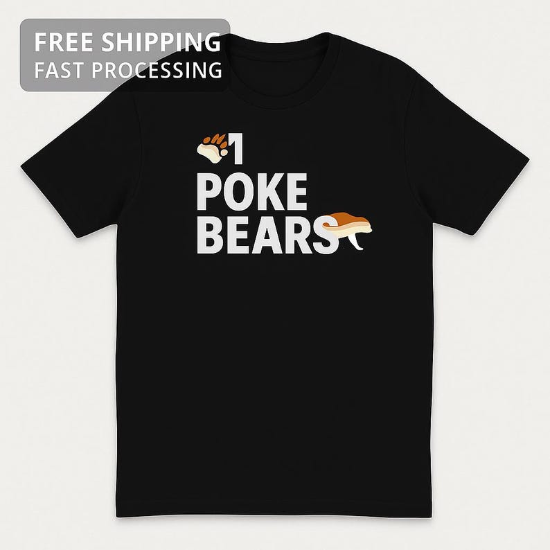 Gay bear pride shirt that says I Poke Bears, from CoreyWesleyVault on Etsy