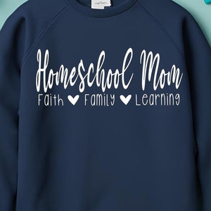 Homeschool Mom Shirt | Hausschule SVG / PNG | Glaube SVG |Hausschul-Shirt für stolze Hausschulmutter
