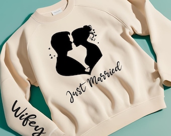 Wifey Sweatshirt | Just Married SVG | Wifey SVG | Mrs. Svg | Wifey PNG | Newlywed Gift | Bride Gift