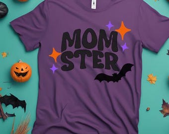 Momster SVG: Halloween Mom SVG/PNG, Momster | Cute Halloween Shirt | Spooky Vibes