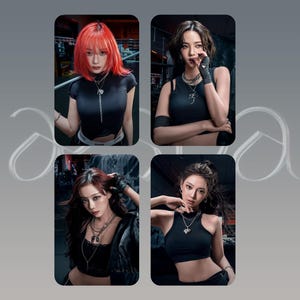 Tarjeta fotográfica de Aespa / Trabajo sucio de Aespa / Kpop de Aespa / Merchandising de Aespa / Colección Kpop personalizada / Karina / Ningning / Winter / Giselle Aespa