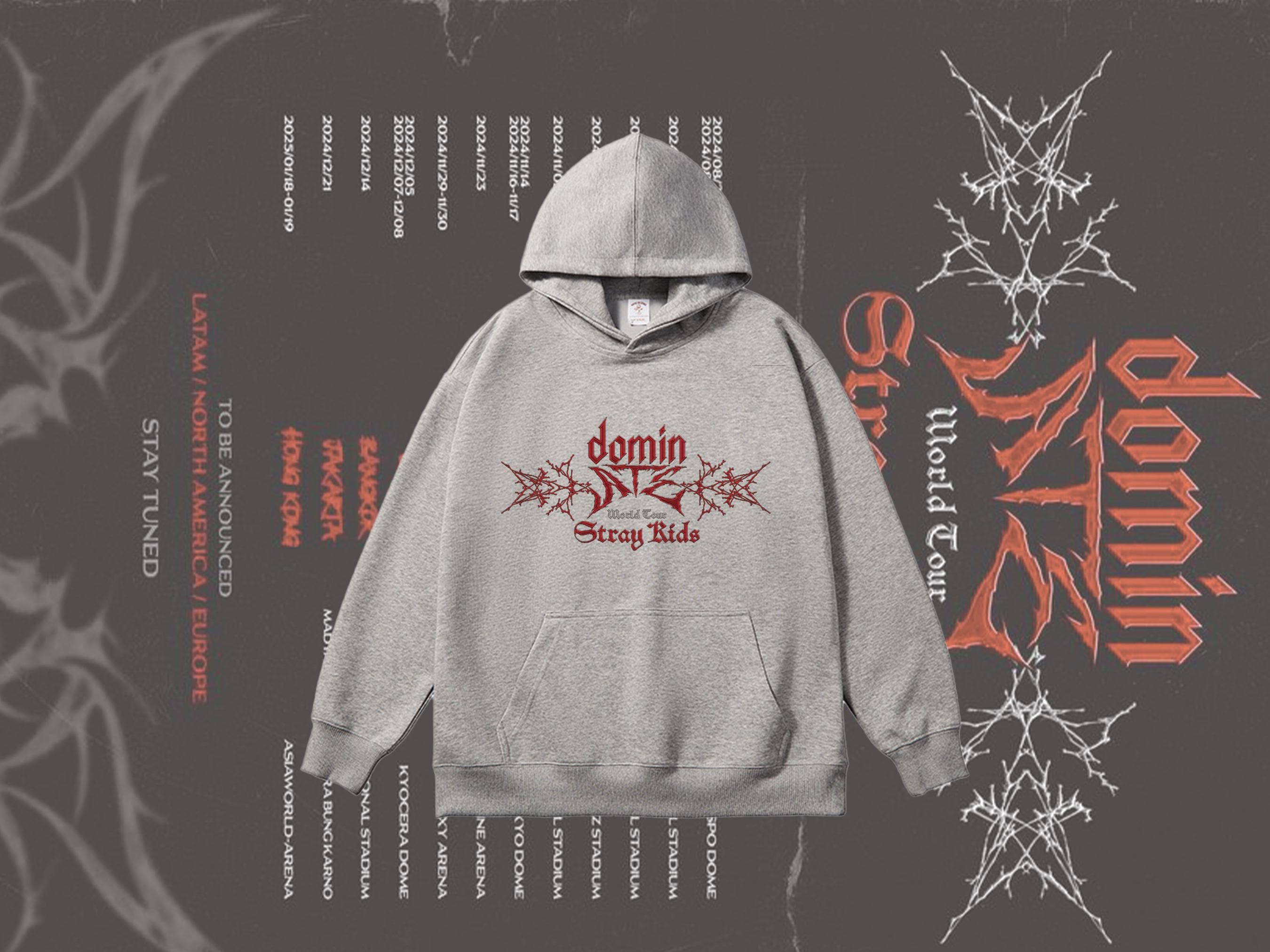 Straykids Domin World Tour Hoodie 2025 | Straykids Hoodie