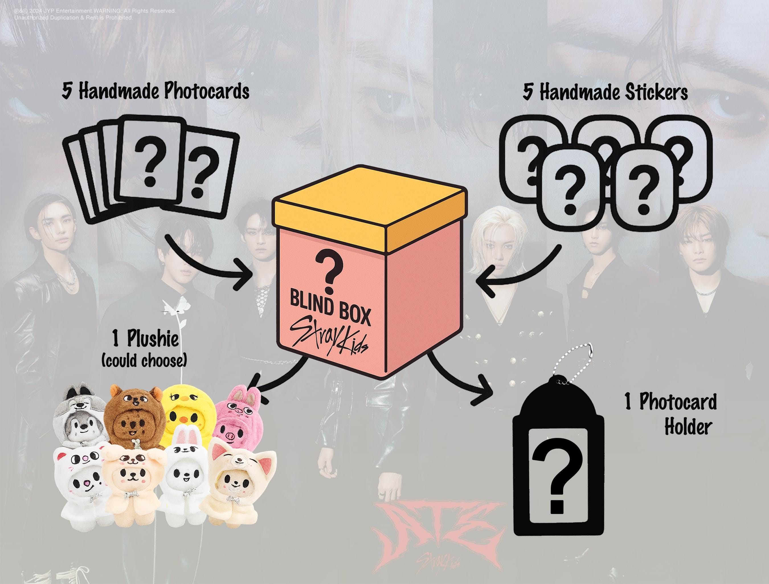 Stray Kids Coffret Cadeau 8 Pièces Avec Support Pour Carte Lomo En