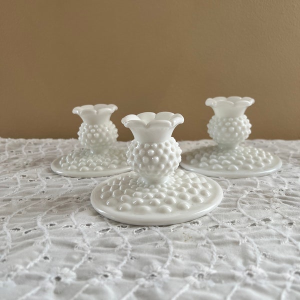 Hobnail Candle Holder Etsy