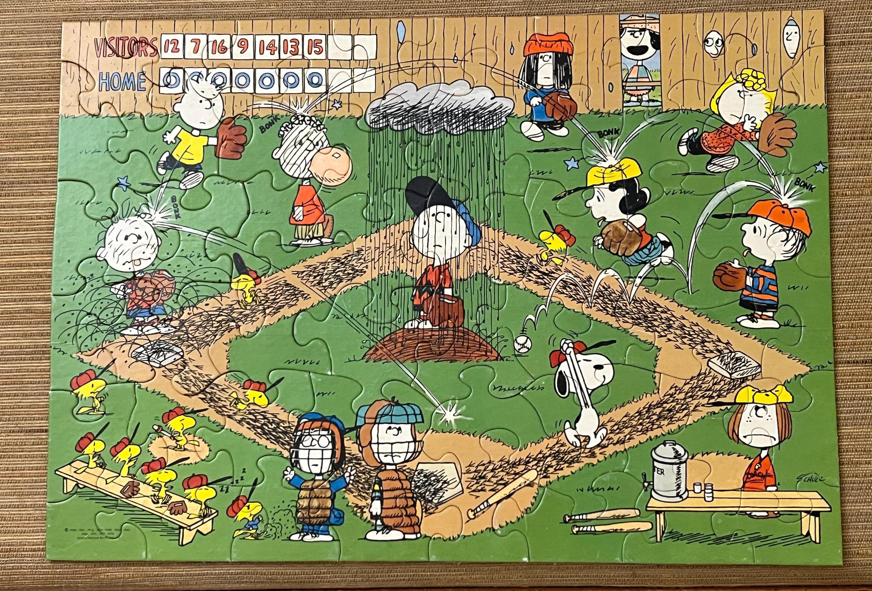 アンリANRI チャーリー・ブラウン野球木彫りオルゴール Charlie Brown Baseball - Etsy