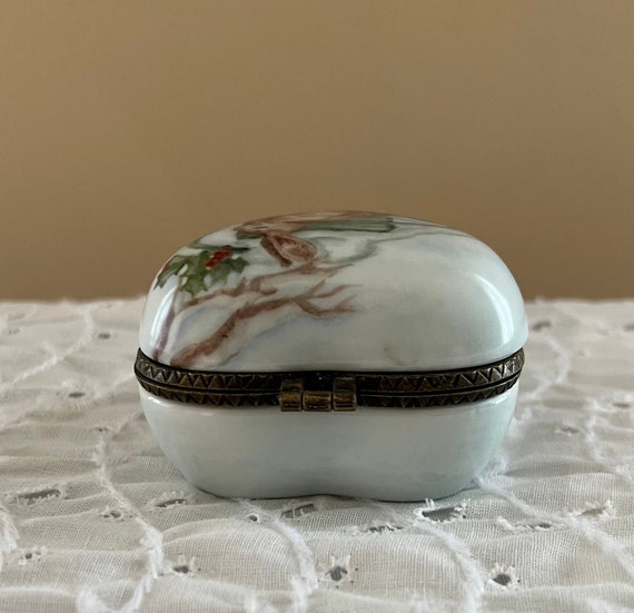 Vintage Bunny Trinket Jewelry Box ~ Ceramic ~ Rab… - image 5