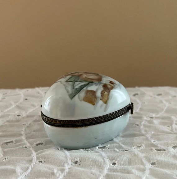 Vintage Bunny Trinket Jewelry Box ~ Ceramic ~ Rab… - image 4