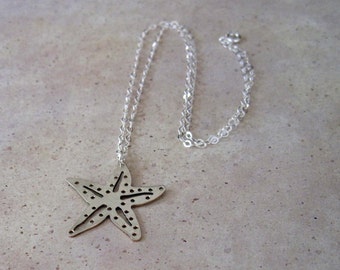 Silver Filled Starfish Necklace