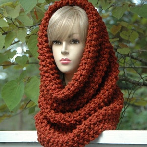 KNITTING PATTERN Oversized Cowl Easy Beginner Pattern PDF Chunky Super Bulky Yarn image 5