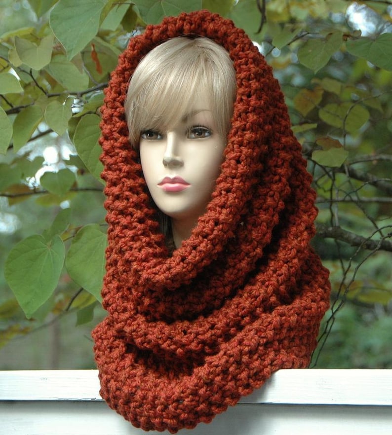 KNITTING PATTERN Oversized Cowl Easy Beginner Pattern PDF Chunky Super Bulky Yarn image 5