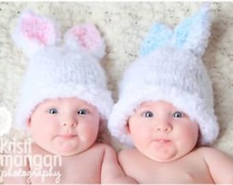 KNITTING PATTERN Baby Bunny Hat - PDF