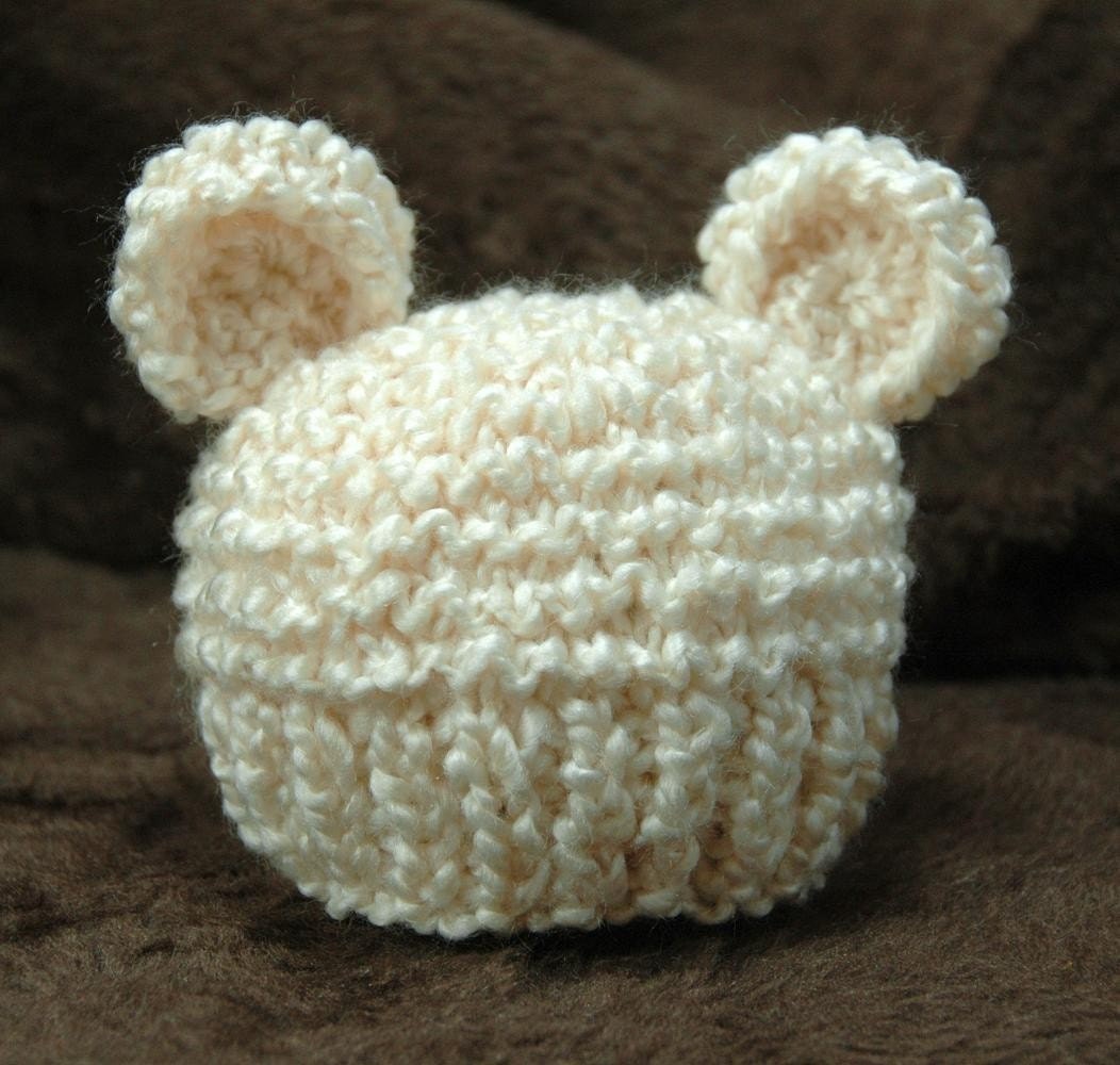 KNITTING PATTERN Baby Bear Hat PDF Etsy
