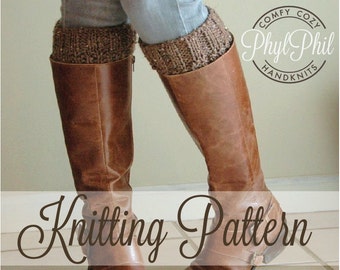 Knit Boot Cuff Pattern – Reversible Easy Knitting (PDF Pattern)