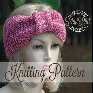KNITTING PATTERN - Headband Earwarmer Pattern - Easy PDF Pattern Beginner