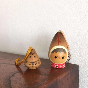 Kokeshi japanese doll vintage creative 2 pcs