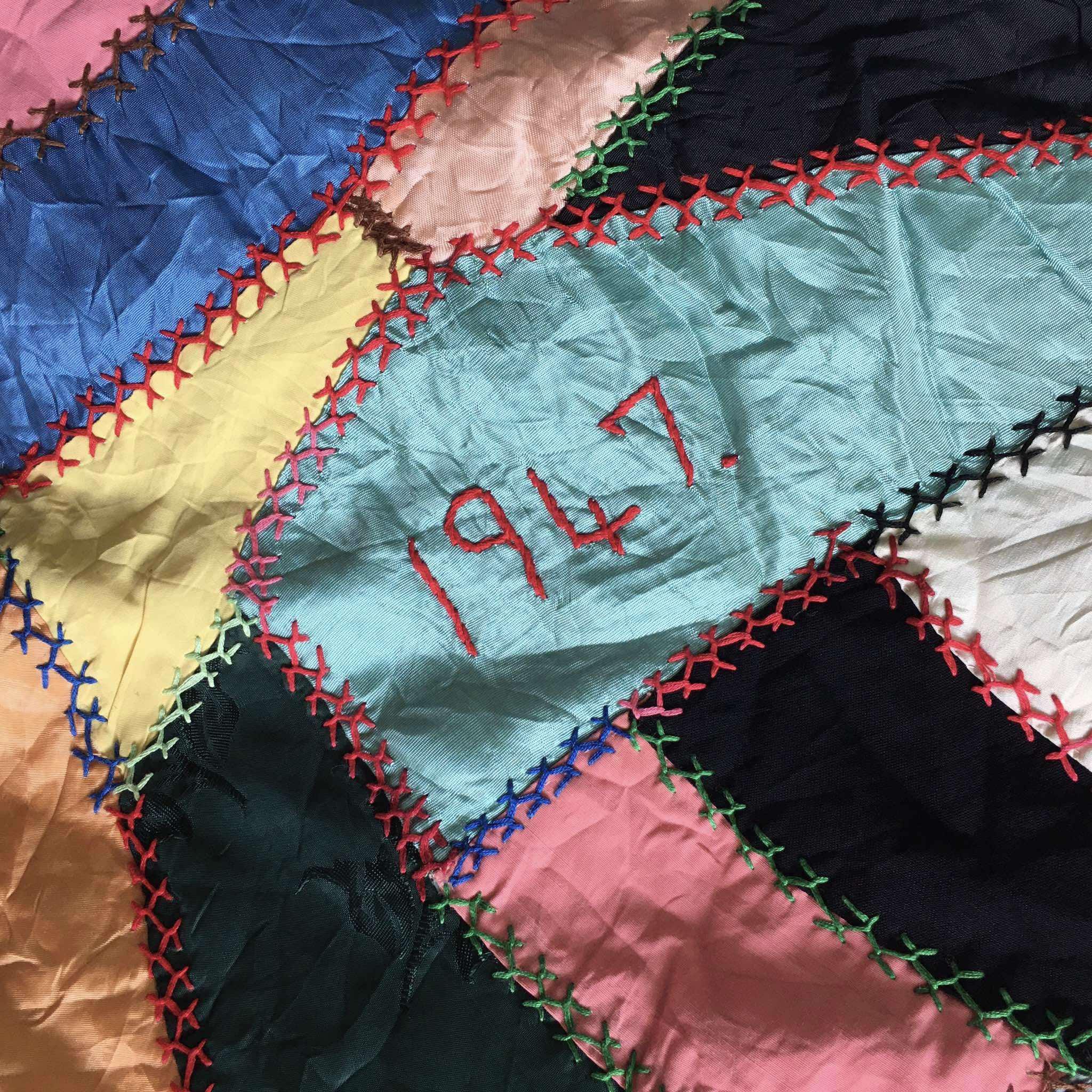 1940年代のクレイジーキルト | マルチカラーパッチワーク - Etsy 日本