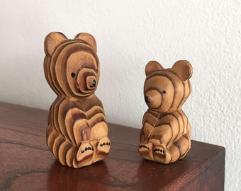 1970年代のヴィンテージ日本の木彫り熊 - Etsy 日本