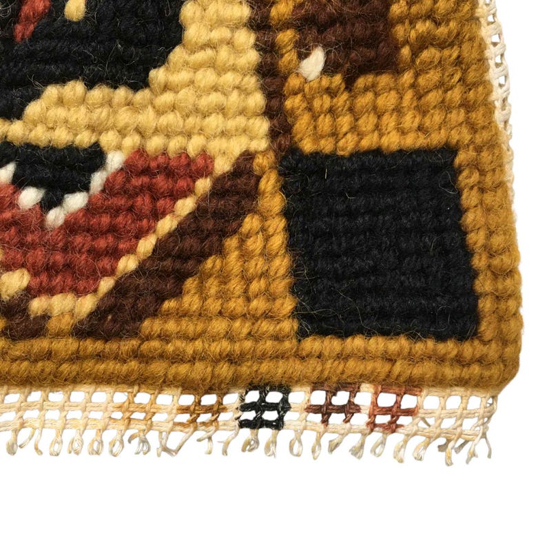 Vintage Wool Embroidery Wall Hanging Tapestry - Thumbnail 2