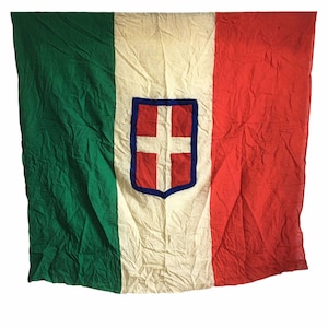 Original Italian WWII Kingdom of Italy Flag