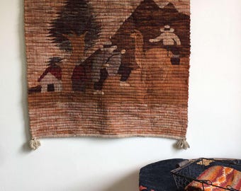 Vintage Peruvian Wool Tapestry - Etsy Israel
