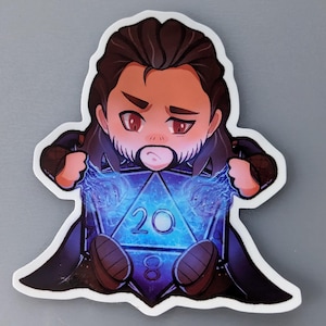 Baldur&#39;s Gate III Gale DND dice STICKERS [BG3]