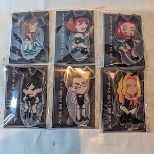 Dethklok Metalocalypse Acrylic Stands | Charles, Murderface, Skwisgaar, Nathan, Pickles, Toki | Unofficial Fan Merch |