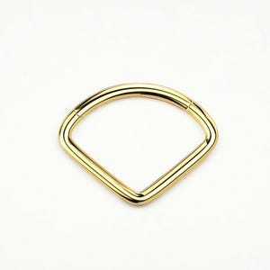 Titanium Septum Clicker Ring, 16G Plain Wide Front V Shape Septum Nose Piercing Hoop, Custom Body Jewelry