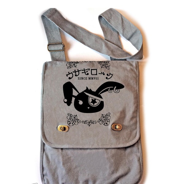 Steampunk Bunny Bag Aesthetic grunge pastel goth bookbag Nu goth school bag crossbody