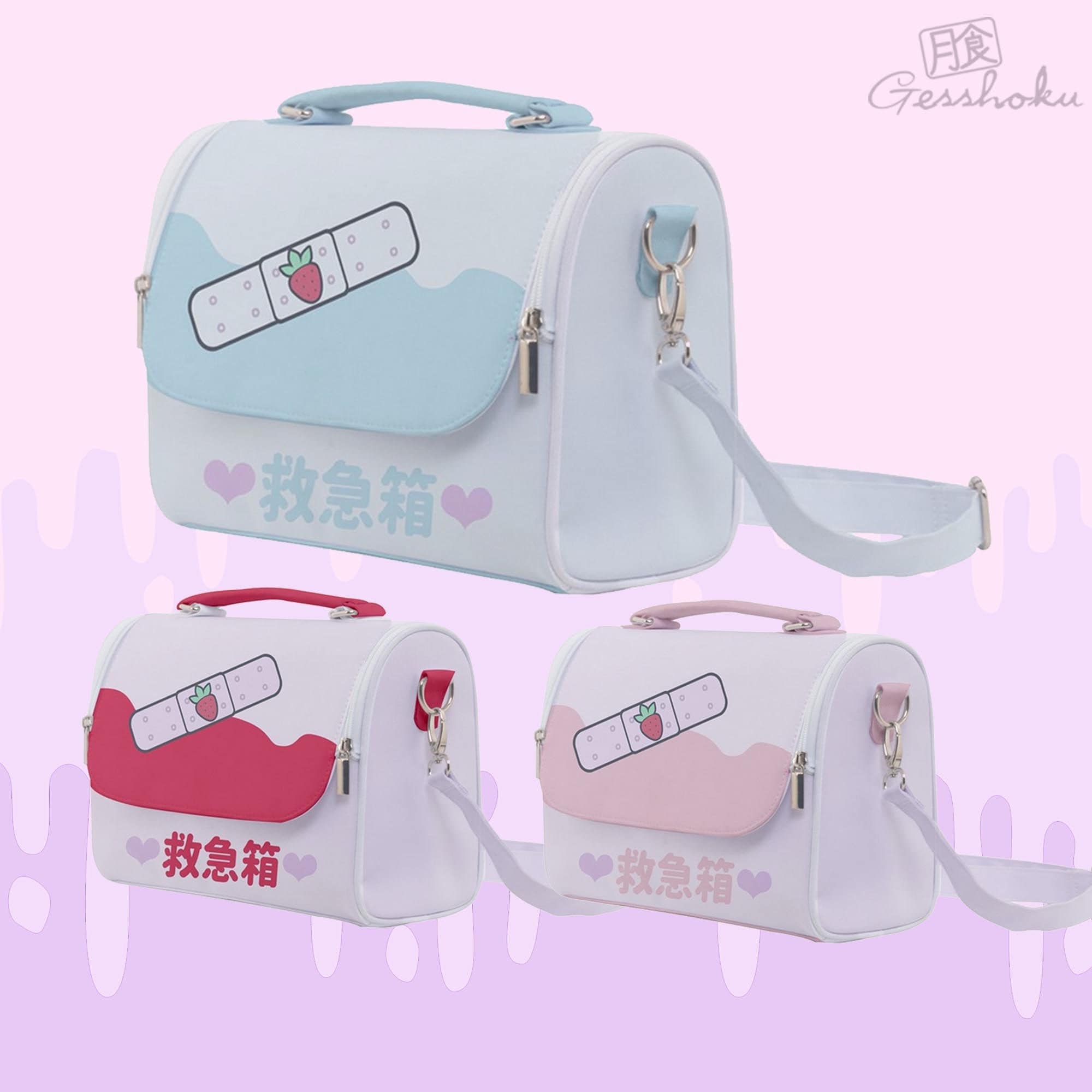 Kawaii Bandage Bag Cute Pastel Purse Shoulder Bag Menhera Pastel