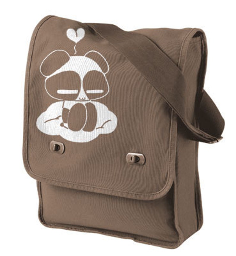 Kawaii Panda School bag bookbag cute panda laptop bag Kawaii panda on a cloud