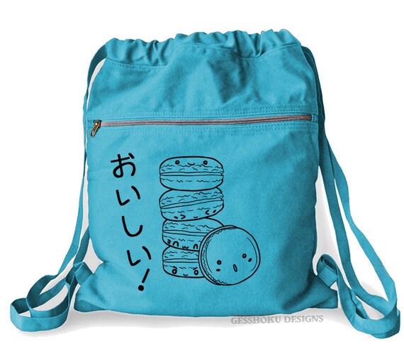 kawaii face pastel backpack