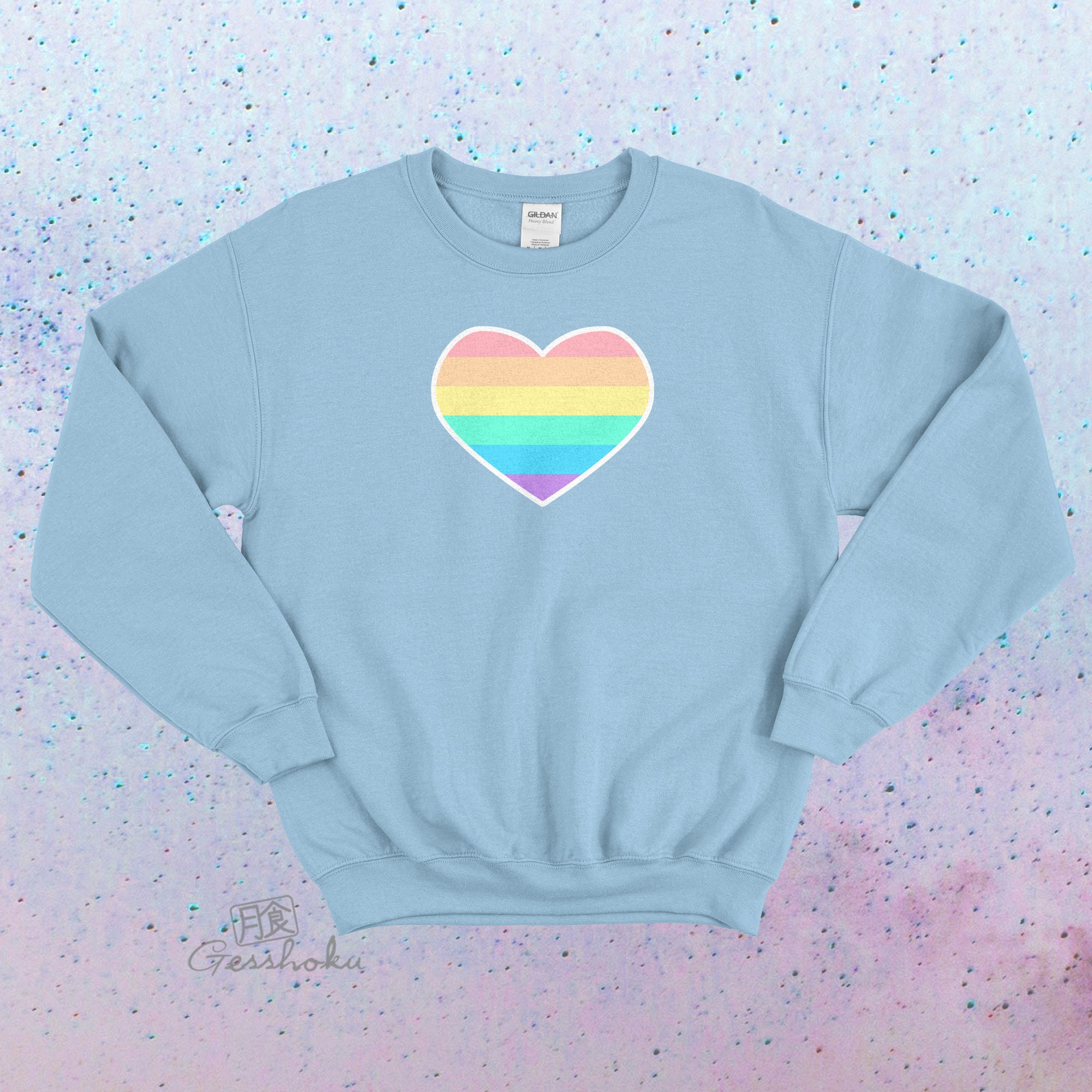 rainbow crewneck sweatshirt