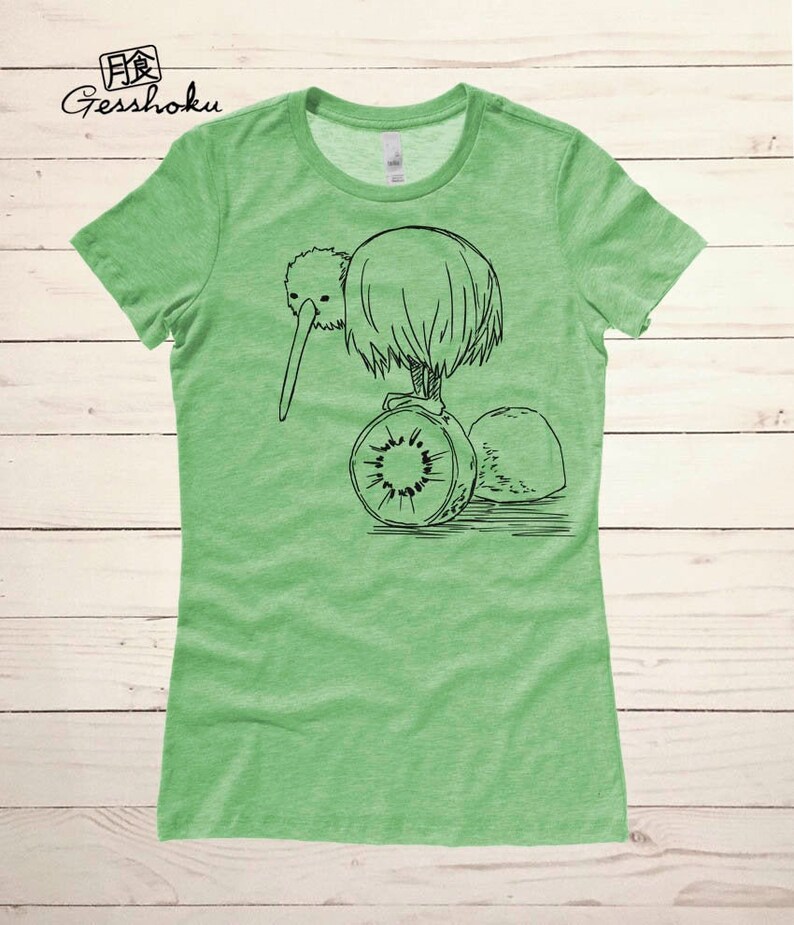 Kiwi Bird Shirt Kiwi Fruit Tshirt With Cute Bird Guys Bird | Etsy
