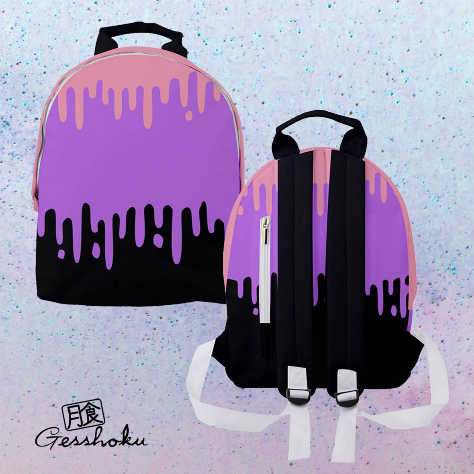 Goth Mini Backpack Pastel Goth Bag Dripping Slime Etsy UK