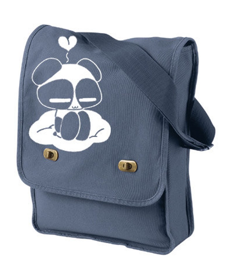 Kawaii Panda School bag bookbag cute panda laptop bag Kawaii panda on a cloud