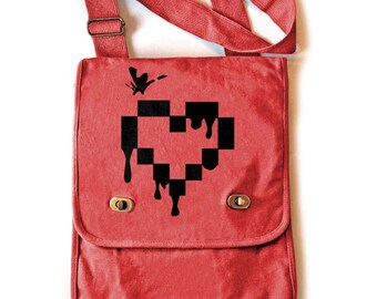 Bleeding Heart Pastel-goth Tote Bag Design Vector Download