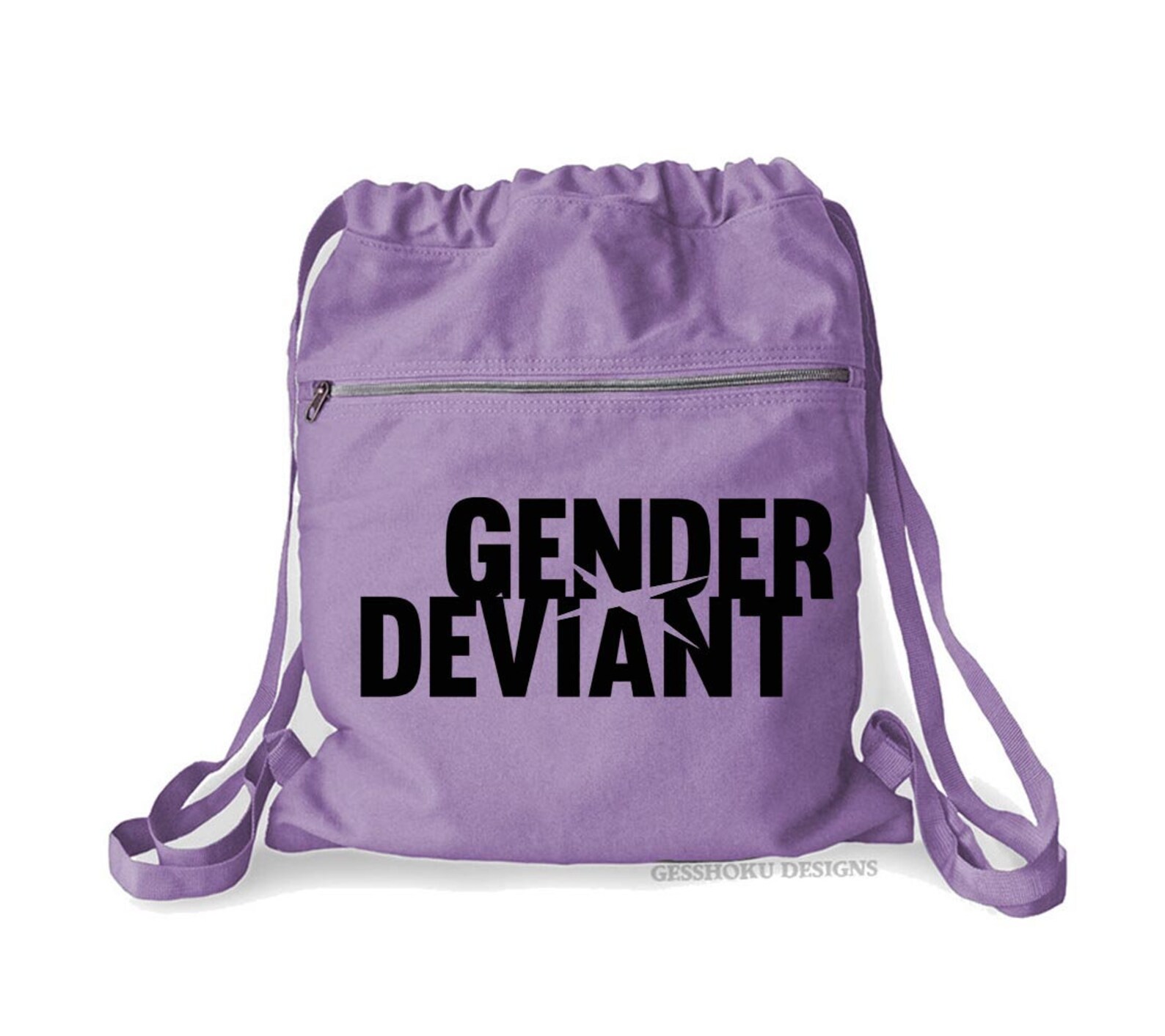 Gender Deviant Backpack Cute Gender Neutral Tote Genderqueer Etsy