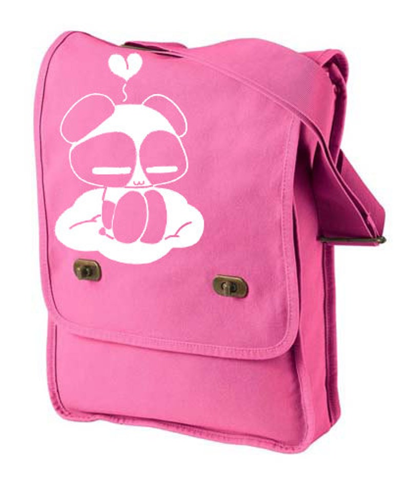 Kawaii Panda School bag bookbag cute panda laptop bag Kawaii panda on a cloud
