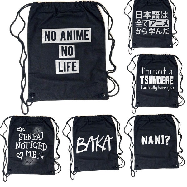 Anime Gym Bag Etsy