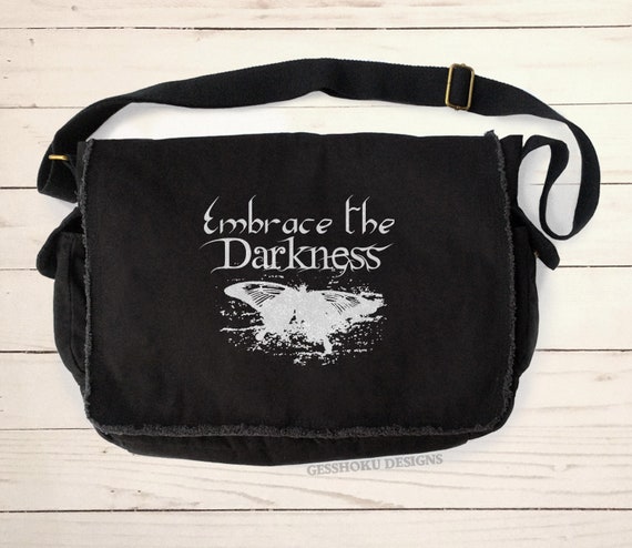 Gothic Butterfly Messenger Bag Grunge Aesthetic Embrace the 