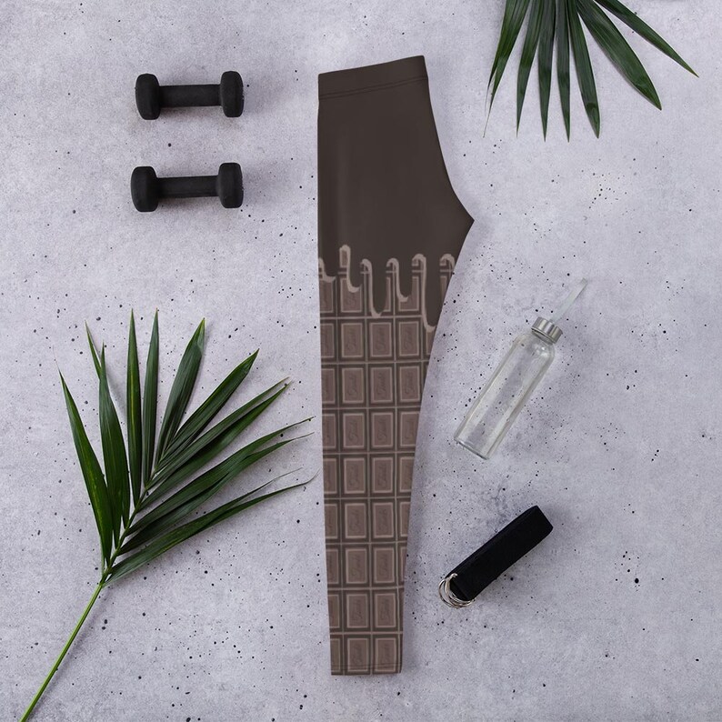 Decora Kawaii Leggings Melting Chocolate Candy Bar Leggings Sweet Lolita Tights Pants Chocolate Leggings or Tights