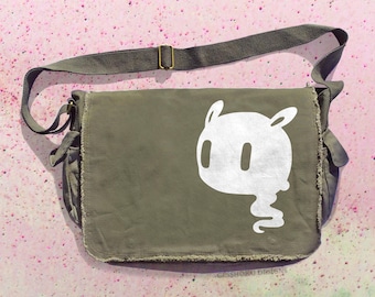 Creepy Cute Messenger Bag pastel goth bag Kawaii Ghost gothic lolita shoulder bag laptop bag